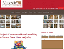 Tablet Screenshot of majesticconstructionok.com